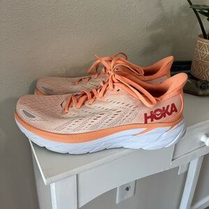 Hoka One One Clifton 8 Cantaloupe Running Shoes